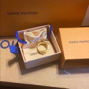 Authentic Louis Vuitton Nanogram Ring M